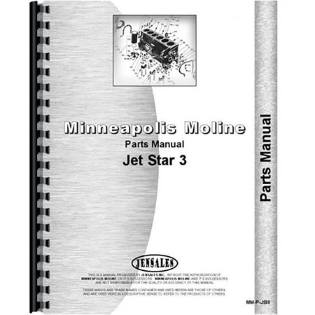 Parts Manual for Minneapolis Moline Jet Star III Models -  AFTERMARKET, RAP79790